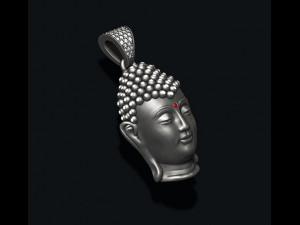 Buddha head pendant with gems 3Dプリントモデル