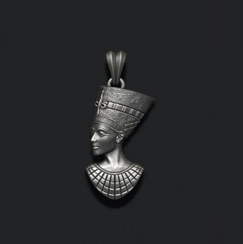 Kleopatra pendant 3D Print Model .c4d .max .obj .3ds .fbx .stl .blend 