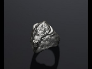Buffalo ring 3D 打印模型