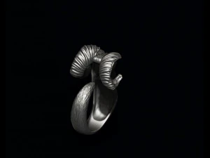 Ram Goat Aries Capricorn ring 3D Print Model