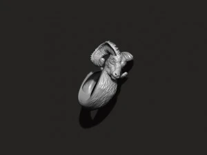 Ram Goat Aries Capricorn ring 3D Print Model