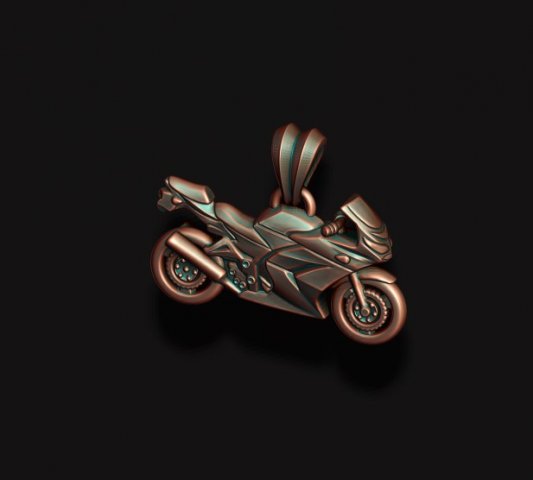 Motorcycle sport pendant lite 3D 프린트 모델 .c4d .max .obj .3ds .fbx .stl .blend 