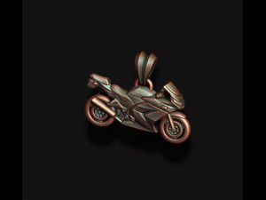 Motorcycle sport pendant lite 3D Print Model