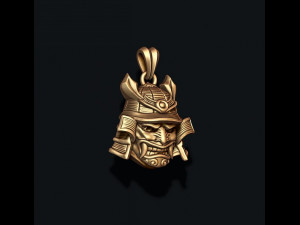 Samurai head pendant Modelo de impresión 3D