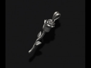 Rose pendant basrelief 3D 打印模型