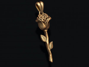 Rose pendant basrelief 3D 打印模型