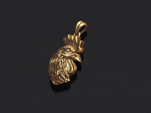 Rooster head pendant 3D 打印模型