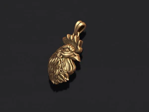 Rooster head pendant 3D Print Model