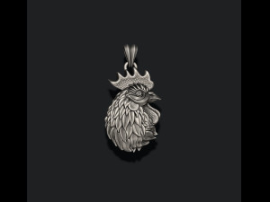 Rooster head pendant 3D 打印模型
