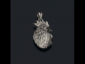 Rooster head pendant 3D 打印模型