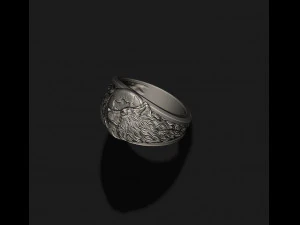 Anel da lua do lobo Modelo de Impressão 3D