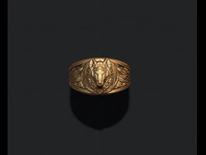 Wolf maanring v2 3D printmodel