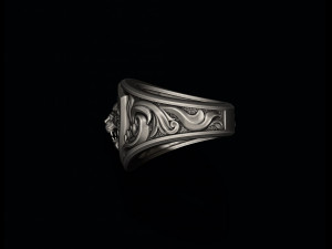 Signet Lion ring Modèles 3D en vedette