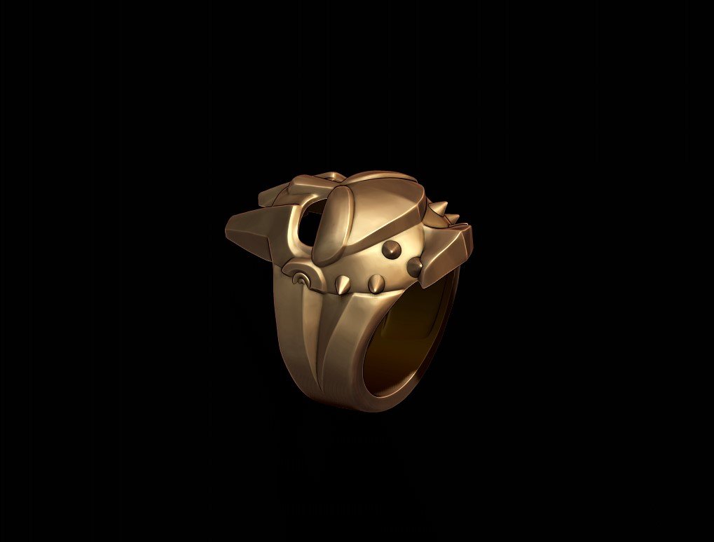 Solid Gold Gladiator Helmet Ring – atelierdivin