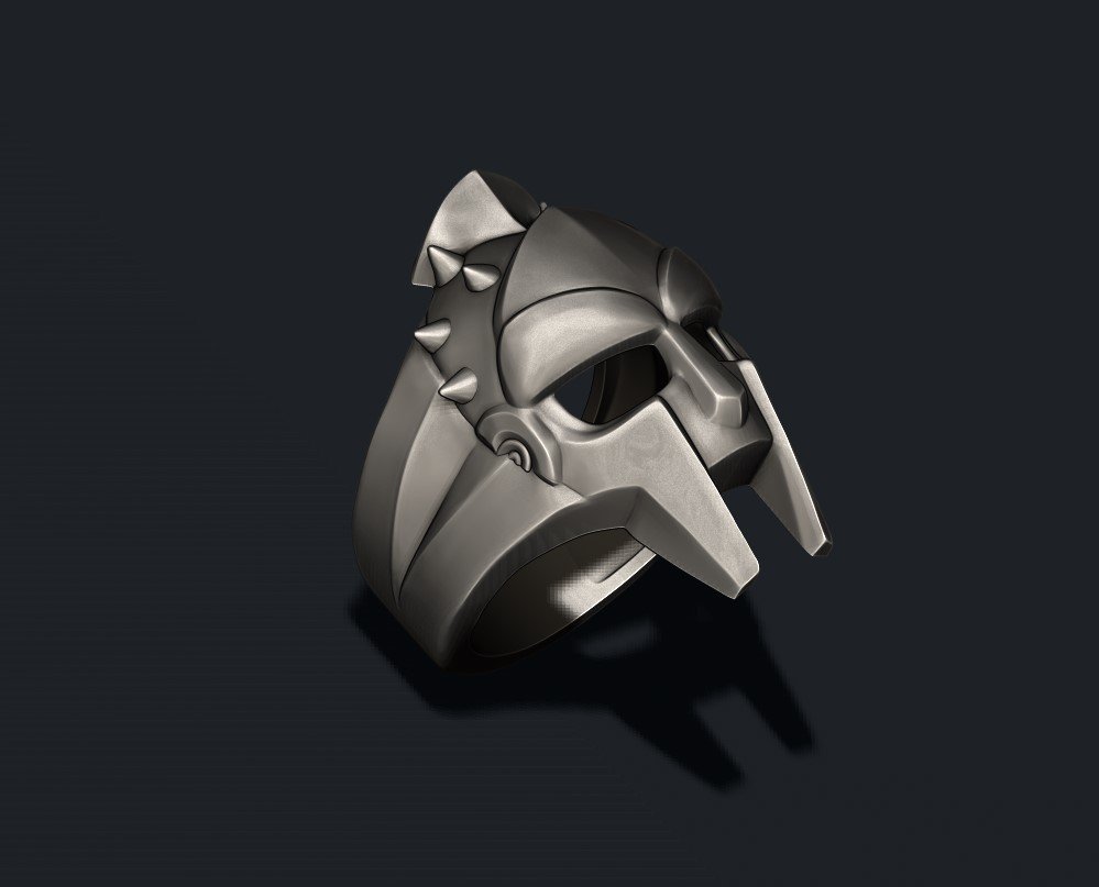 Golden Men's Stainless Steel Ring Helmet Spartan Knight Elegant Sparta  Gladiator | eBay
