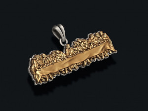 Last Supper Pendant Basrelief three versions Modelo de impresión 3D