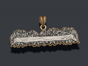 Last Supper Pendant Basrelief three versions Modelo de impresión 3D