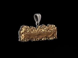 Last Supper Pendant Basrelief three versions Modelo de impresión 3D