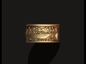 Last Supper ring 3D Print Model