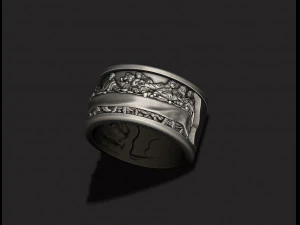 Last Supper ring 3D Print Model