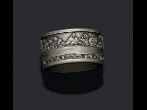 Last Supper ring Modelo de Impressão 3D