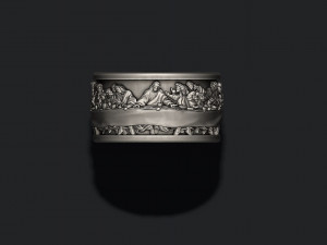 Last Supper ring Model do druku 3D