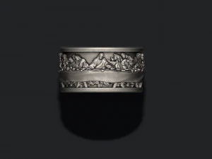 Last Supper ring 3D Print Model