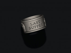Last Supper ring Model do druku 3D