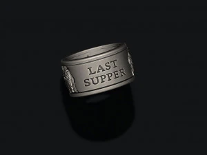 Last Supper ring 3D Print Model