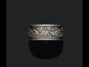 Last Supper ring v2 3D 打印模型
