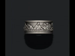 Last Supper ring v2 3D Print Model