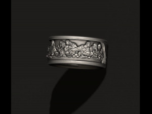 Last Supper ring v2 3D 打印模型