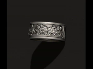 Last Supper ring v2 3D Print Model