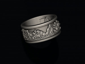 Last Supper ring v2 3D 打印模型