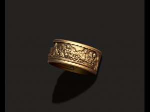 Last Supper ring v2 3D 打印模型