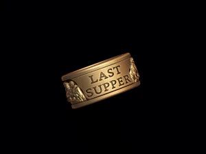 Last Supper ring v2 3D Print Model