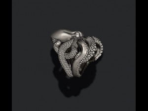 Octopus ring 3D print model Modèles 3D en vedette