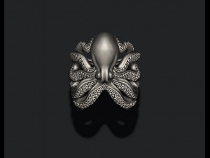 Octopus ring 3D print model Modèles 3D en vedette