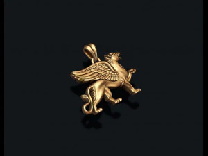 Griffin pendant 3D print model 3D Print Model