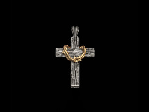 Cross with thorn pendant 3D print model 3D Print Model