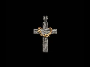 Cross with thorn pendant 3D print model 3D Print Model