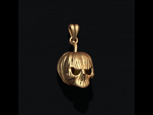 Halloween pumpkin skull pendant 3D print model 3D Принт Модель