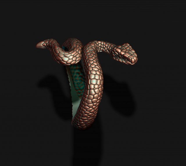 Snake ring Modelo de Impressão 3D .c4d .max .obj .3ds .fbx .stl .blend 