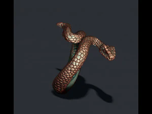 Anel de cobra Modelo de Impressão 3D