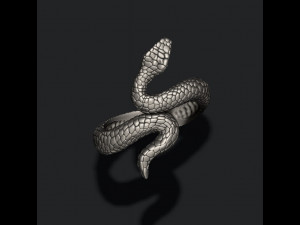 Snake ring Modelo de Impressão 3D