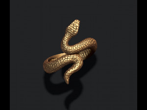 Snake ring Modelo de Impressão 3D