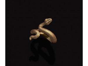 Snake ring v2 3D print model 3D Print Model
