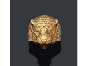 Tiger ring 3D print model Modello di stampa 3D