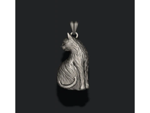 Cat pendant 3D print model 3D Print Model