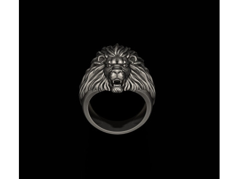 Humble lion ring 3D print model 3D Print Model